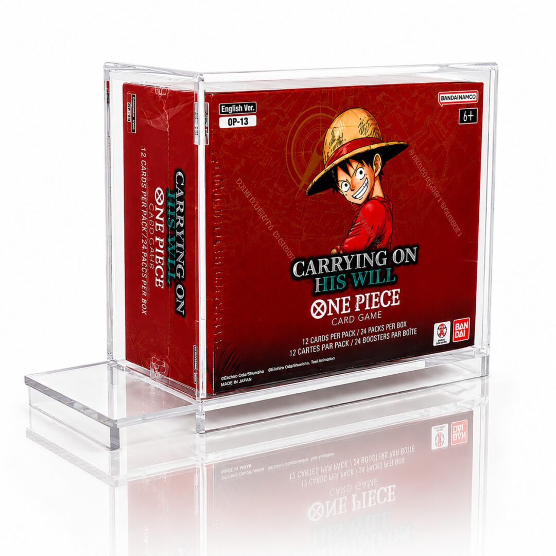 One Piece - Premium Acryl Case für OP Booster Displays (EN) – OP01 bis OP17 – verschiedene Größen - Schiebeverschluss 4 One Piece - Premium Acryl Case für OP Booster Displays (EN) – OP01 bis OP17 – verschiedene Größen - Schiebeverschluss – Bild 4