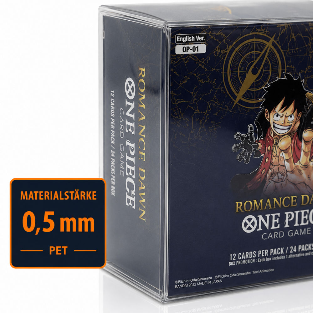 One Piece - PET Schutzhülle für OP Booster Displays - verschiedene Größen - OP01 bis aktuell 6 One Piece - PET Schutzhülle für OP Booster Displays - verschiedene Größen - OP01 bis aktuell – Bild 6