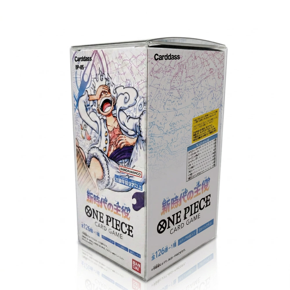 One Piece - PET Schutzhülle für OP Booster Displays - verschiedene Größen - OP01 bis aktuell (JAP) 1 One Piece - PET Schutzhülle für OP Booster Displays - verschiedene Größen - OP01 bis aktuell (JAP)