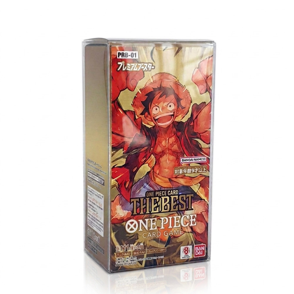 One Piece – PET Schutzhülle für PRB – The Best Premium Booster Displays – PRB01 bis aktuell (JAP) 1 One Piece – PET Schutzhülle für PRB – The Best Premium Booster Displays – PRB01 bis aktuell (JAP)