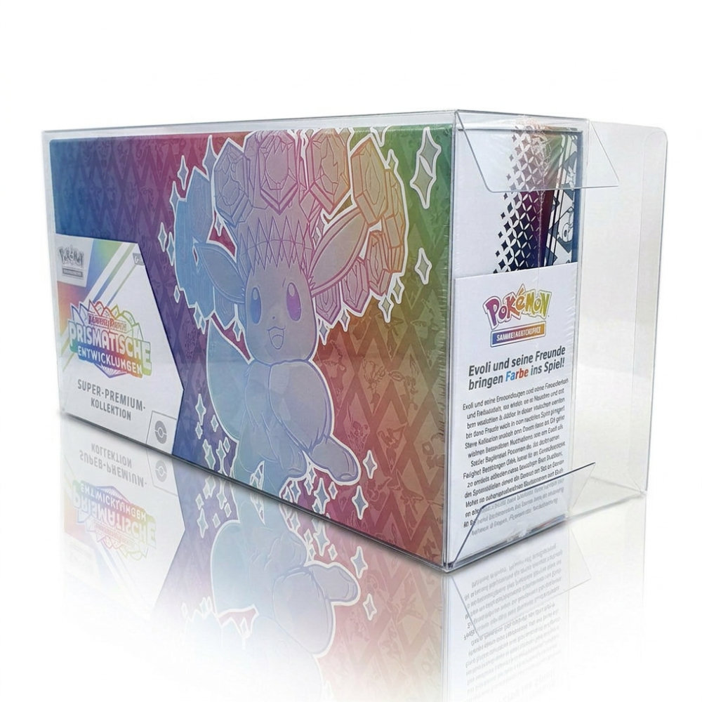 Pokemon - PET Schutzhülle für Super Premium Kollektion von Prismatische Evolutionen / Prismatic Evolution 2 Pokemon - PET Schutzhülle für Super Premium Kollektion von Prismatische Evolutionen / Prismatic Evolution – Bild 2