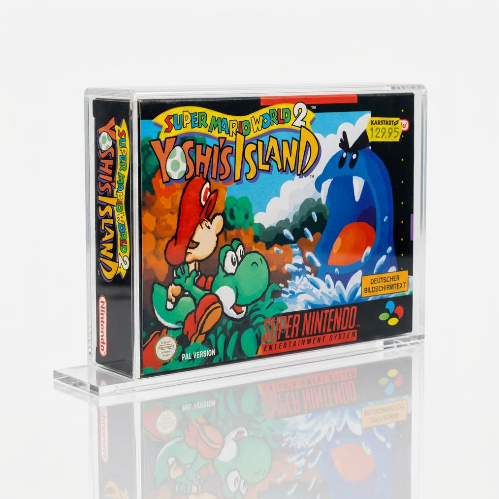 Nintendo - Premium Acryl Case für Super Nintendo Spiele (SNES) - Schiebeverschluss 2 Nintendo - Premium Acryl Case für Super Nintendo Spiele (SNES) - Schiebeverschluss – Bild 2