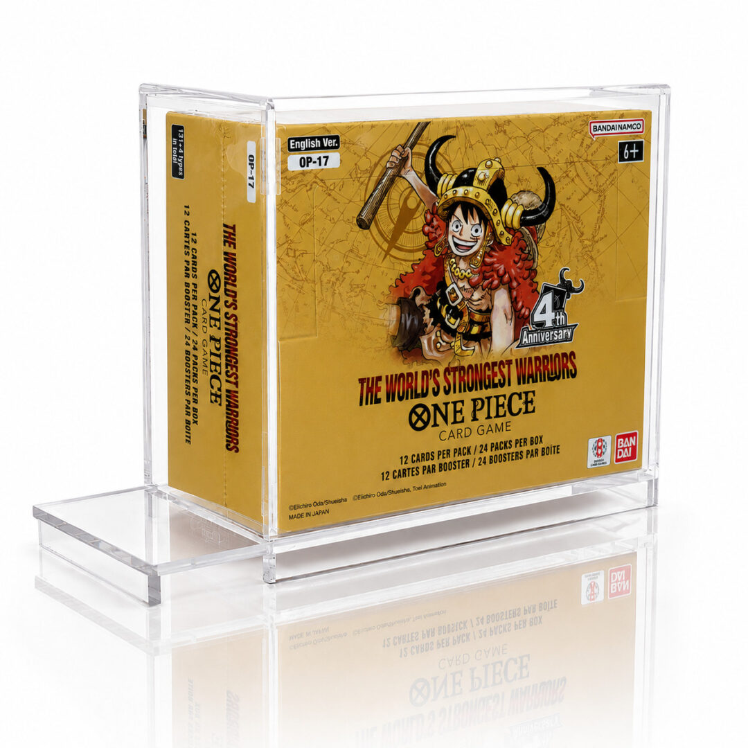 One Piece - Premium Acryl Case für OP Booster Displays (EN) – OP01 bis OP17 – verschiedene Größen - Schiebeverschluss 2 One Piece - Premium Acryl Case für OP Booster Displays (EN) – OP01 bis OP17 – verschiedene Größen - Schiebeverschluss – Bild 2